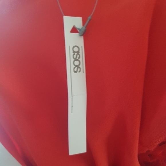 ASOS Lace and Ruffle High Neck Long Sleeved Dress - Picture 14 of 15